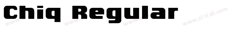 Chiq Regular字体转换